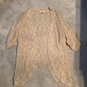 cream cardigan